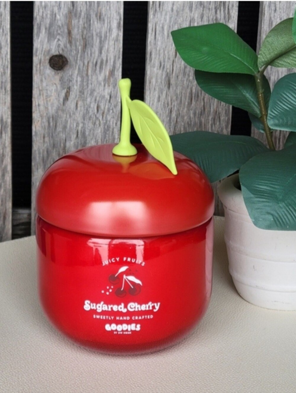 DW Home- Goodies Sugared Cherry Candle NWT